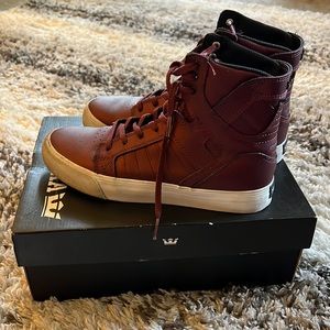 Burgundy Supra High Tops